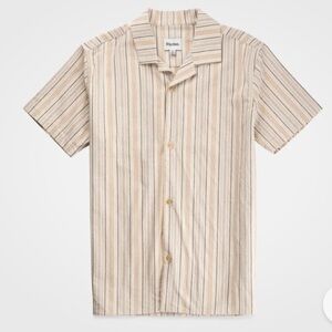 Rhythm Natural Striped Button-Up Shirt